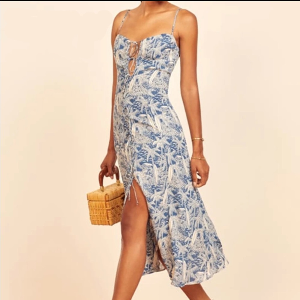 Juliette dress, size S, excellent used condition, lanai palm tree print